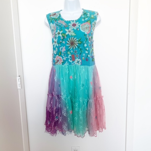 Antica Sartoria Lace, Beads, Embroidery Boho Dress - Picture 3 of 8